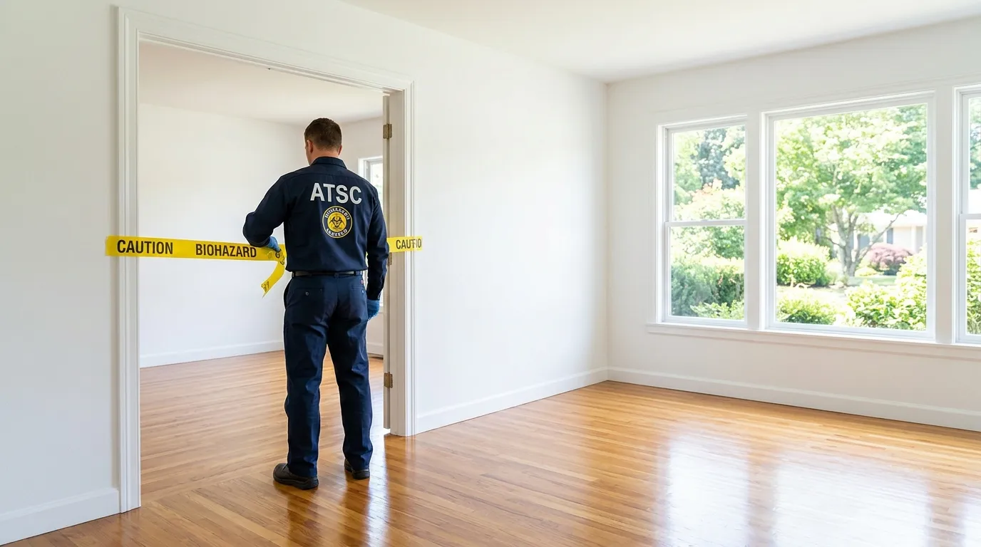 Certified biohazard cleanup crew performing Decomposition Cleanup in Kissimmee